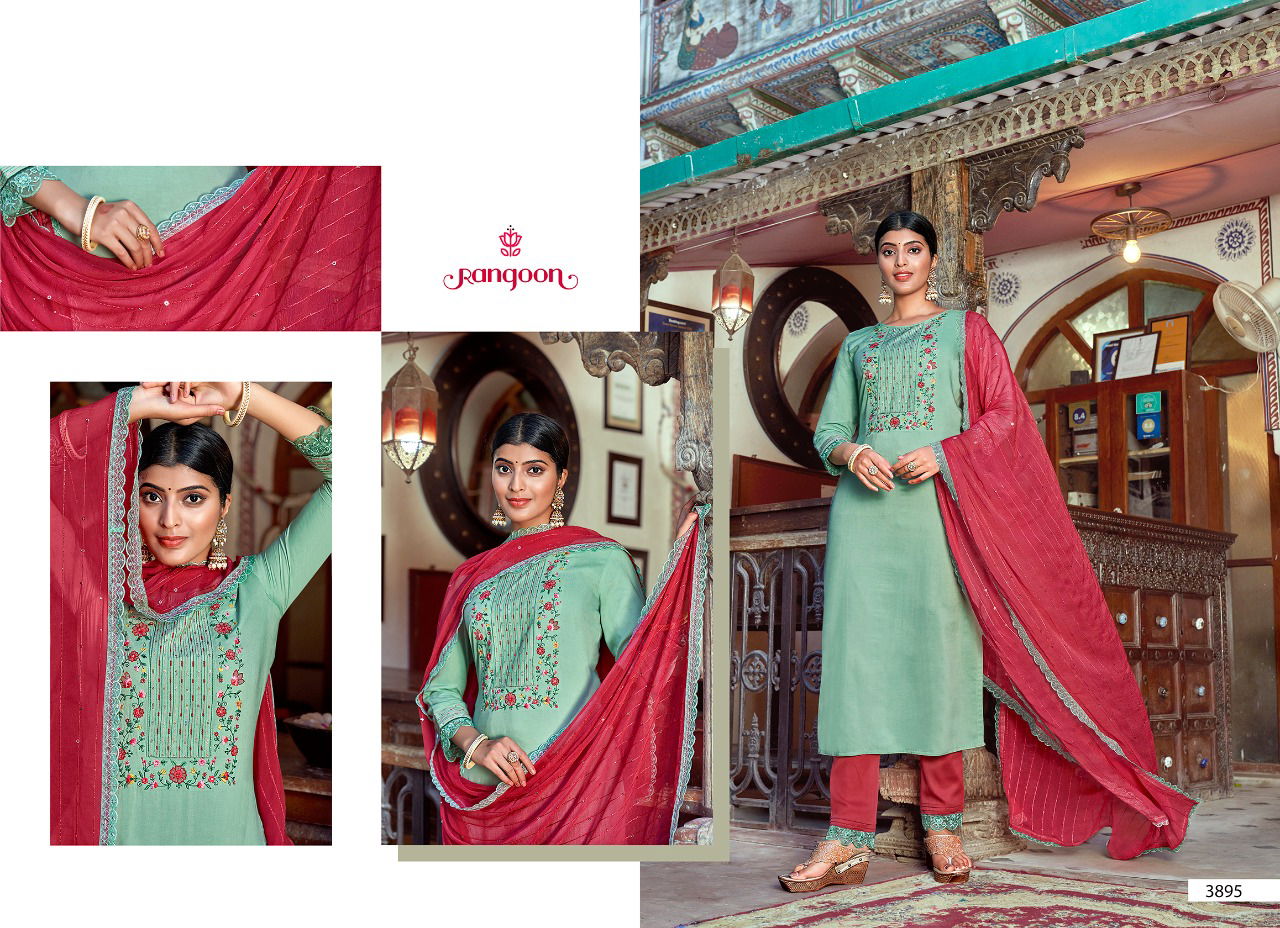 Rangoon Hi Five New Exclusive Wear Designer Kurti Pant With Dupatta Collection